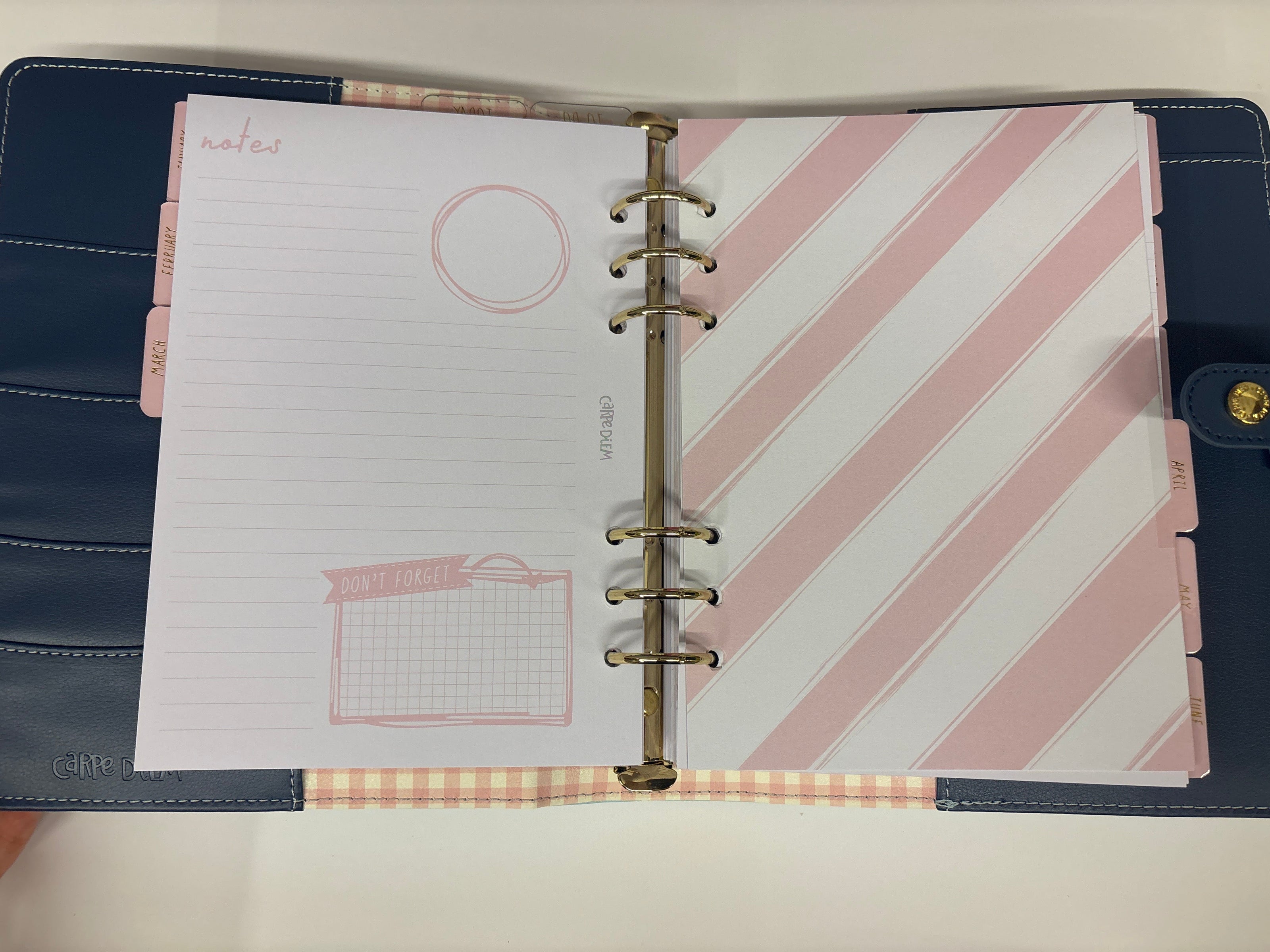 Planner con anelli A5 floreale