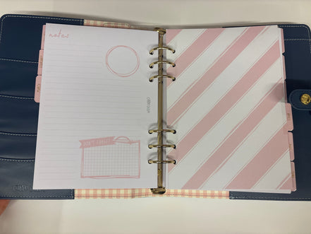 Planner con anelli A5 floreale