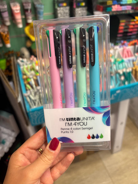 Set di 4 penne 4 colori  I'M4YOU 1.0 - Tinta Unita