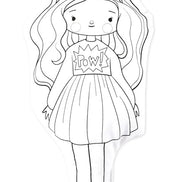 Bambola da colorare - Clara