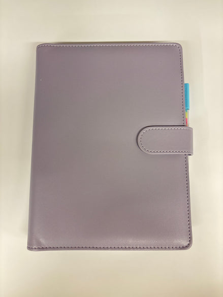 Planner A5 con 6 anelli lilla