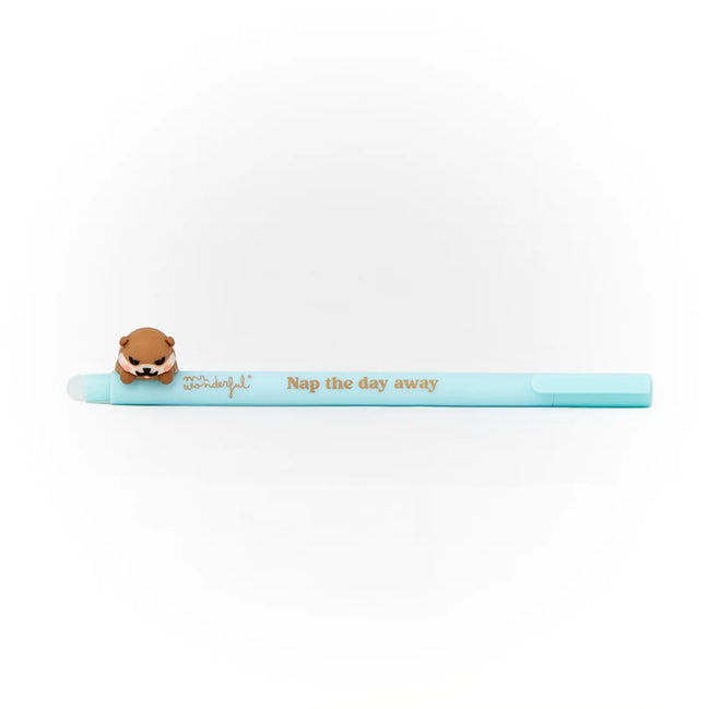 Penna Cancellabile Mr Wonderful con Lontra – Scrivi, Cancella e Ricomincia a Sognare