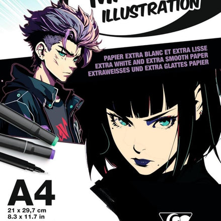 Blocco Manga A4 Carta Bristol - Per disegni Manga precisi e professionali