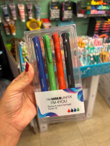 Set di 4 penne 4 colori  I'M4YOU 1.0 - Tinta Unita