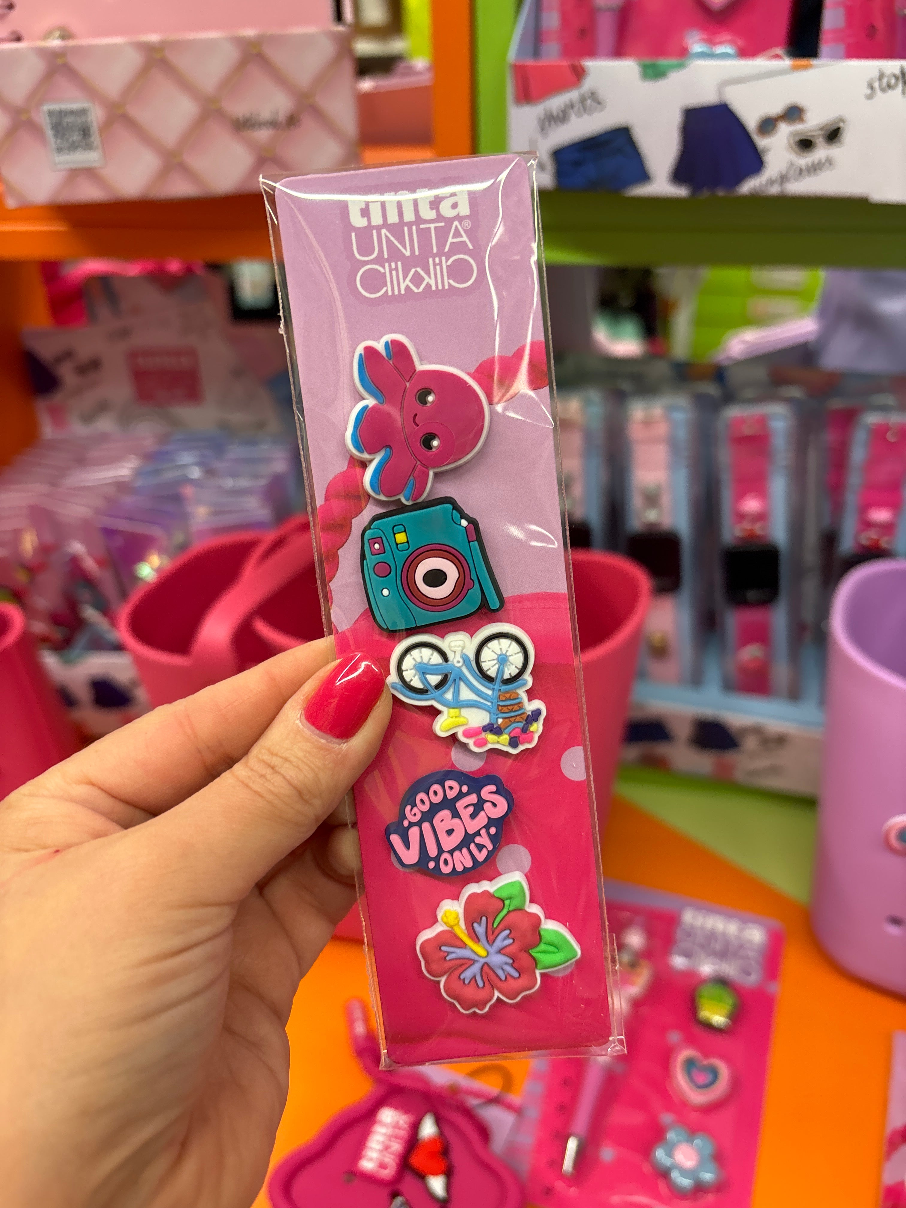 Set di 5 pins Tinta Unita Click - Personalizza tutto ciò che vuoi