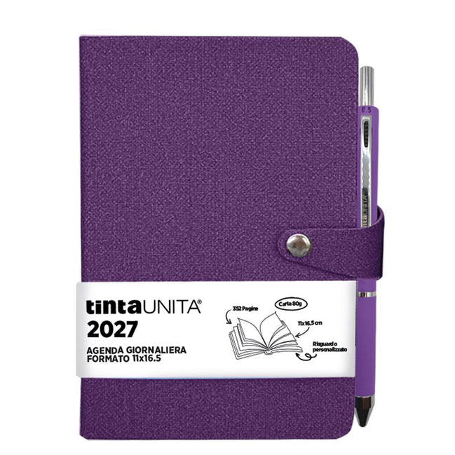 Agenda Giornaliera A6 2027 - Tinta Unita