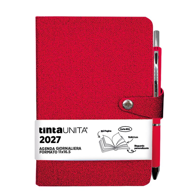 Agenda Giornaliera A6 2027 - Tinta Unita