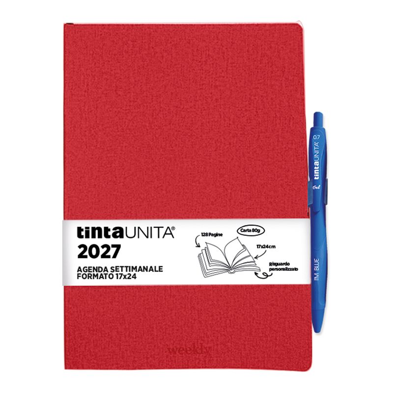 Agenda Settimanale Verticale 2027 - Tinta Unita