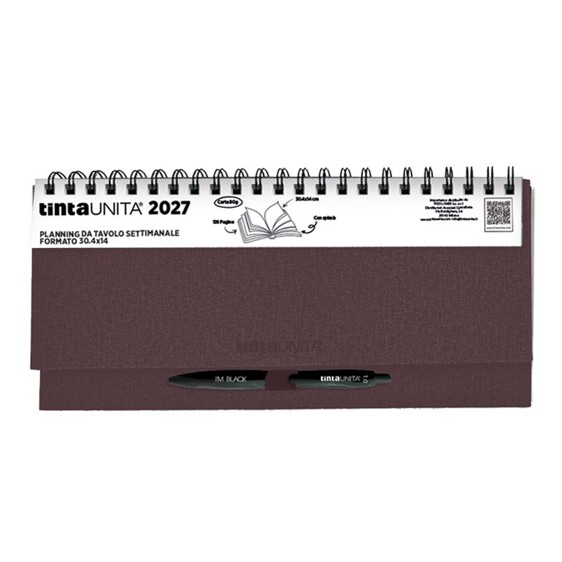 Planner da Tavolo 2027 - Tinta Unita