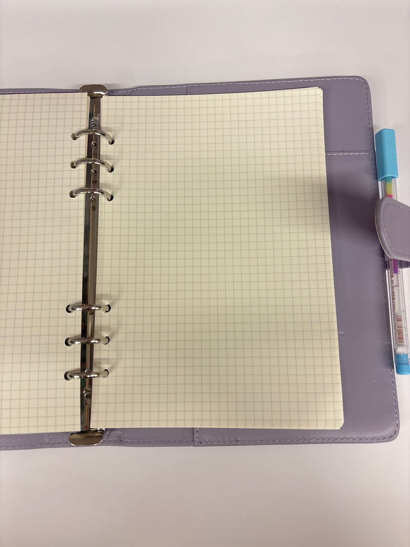 Planner A5 con 6 anelli lilla