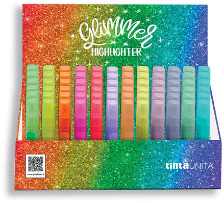 Evidenziatori glitter colori singoli - Tinta Unita