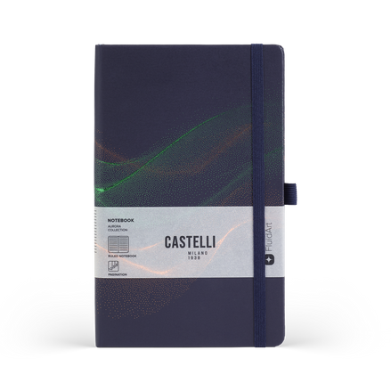Taccuino A5 Aurora Green Bronze - Castelli