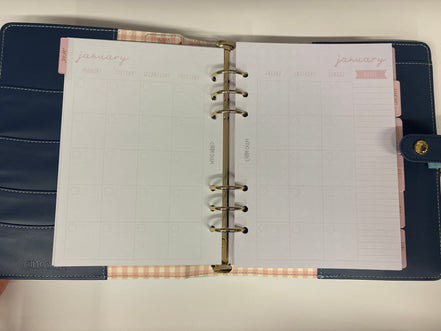 Planner con anelli A5 floreale