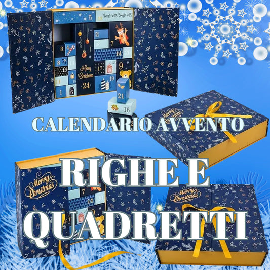 Calendario dell'avvento Righe e Quadretti