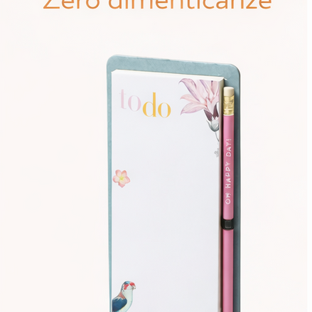 To-do list magnetica sempre visibile, ideale per organizzare le attività quotidiane
