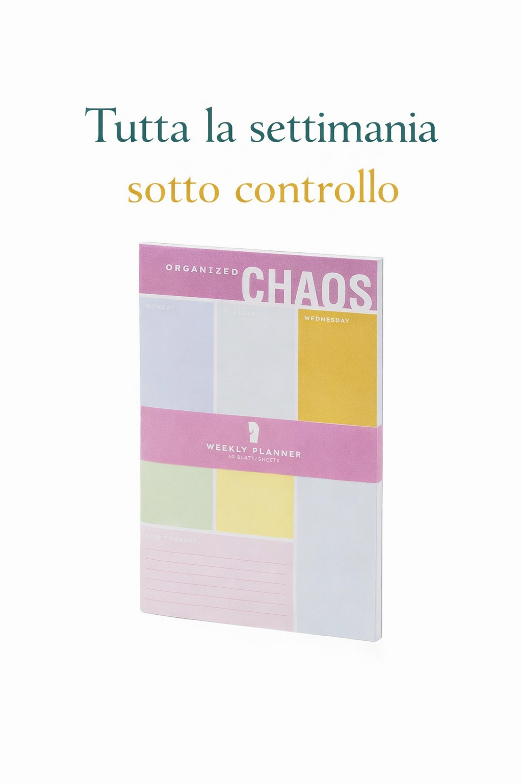 Weekly planner per organizzare la settimana in modo chiaro e semplice
