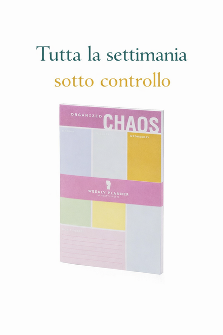 Weekly planner per organizzare la settimana in modo chiaro e semplice
