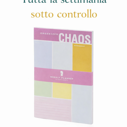 Weekly planner per organizzare la settimana in modo chiaro e semplice
