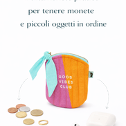 Portamonete pratico per tenere monete e piccoli oggetti in ordine
