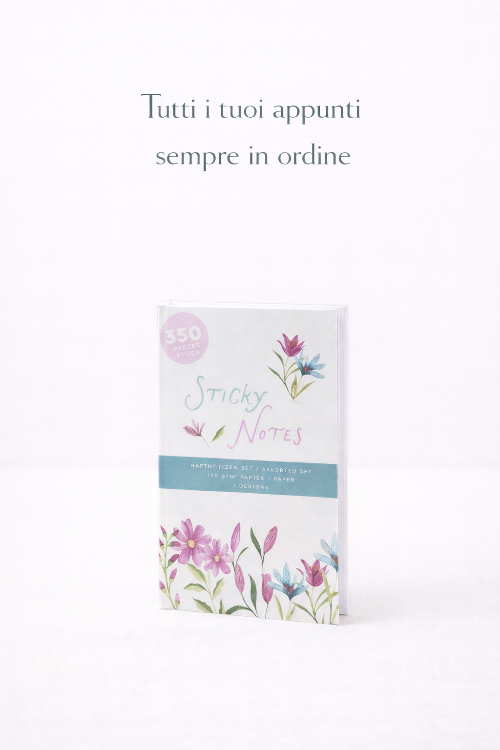 Sticky note book per organizzare appunti e promemoria in modo semplice
