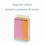 Block notes spiralato compatto per appunti veloci e idee quotidiane

