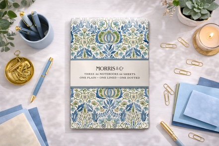 Set di 3 quaderni A6 Morris&Co - Compatti, versatili e sempre con te