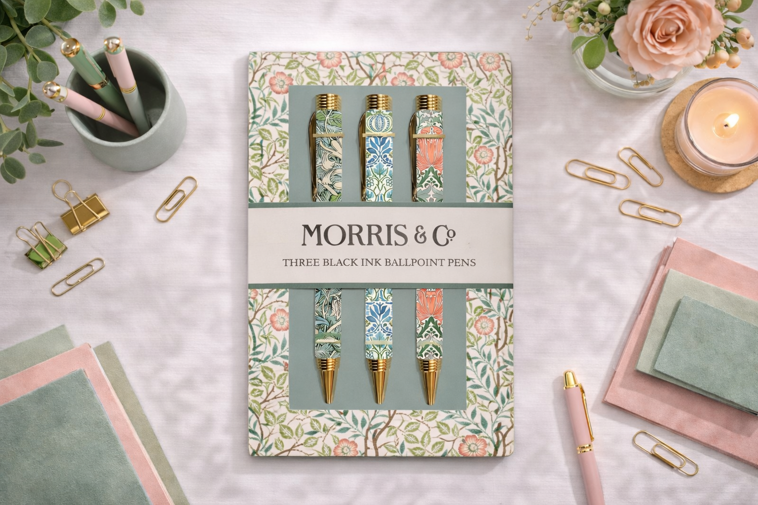 Set 3 Penne a Sfera Morris&Co – Eleganza e stile in ogni dettaglio