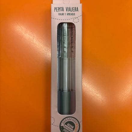Set 3 penne gel Pepita Viajera - Precisione Per Ogni Parola