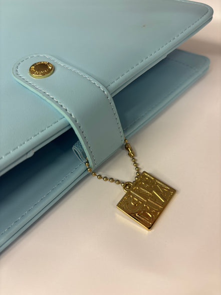 Planner con anelli A5 azzurro