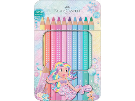 Matite colorate jumbo sparkle - Faber Castell