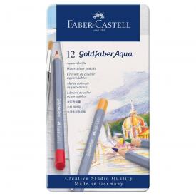 Goldfaber Aqua Set 12 Matite Acquerellabili in Confezione Metallo