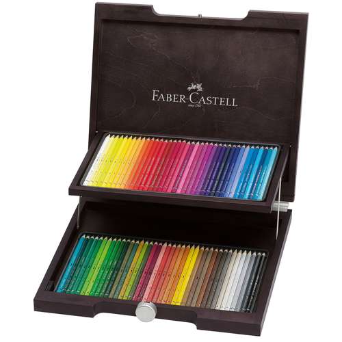 Valigetta Legno con 72 Matite Acquerellabili - Faber-Castell