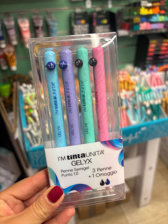 Set 4 penne Gelyx 1.0 - Tinta Unita