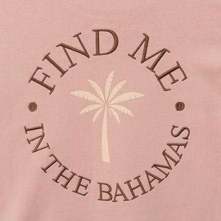 Felpa rosa "Find me in the bahamas" Mr.Wonderful