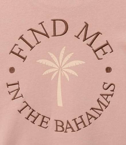 Felpa rosa "Find me in the bahamas" Mr.Wonderful