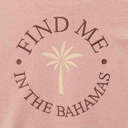 Felpa rosa "Find me in the bahamas" Mr.Wonderful