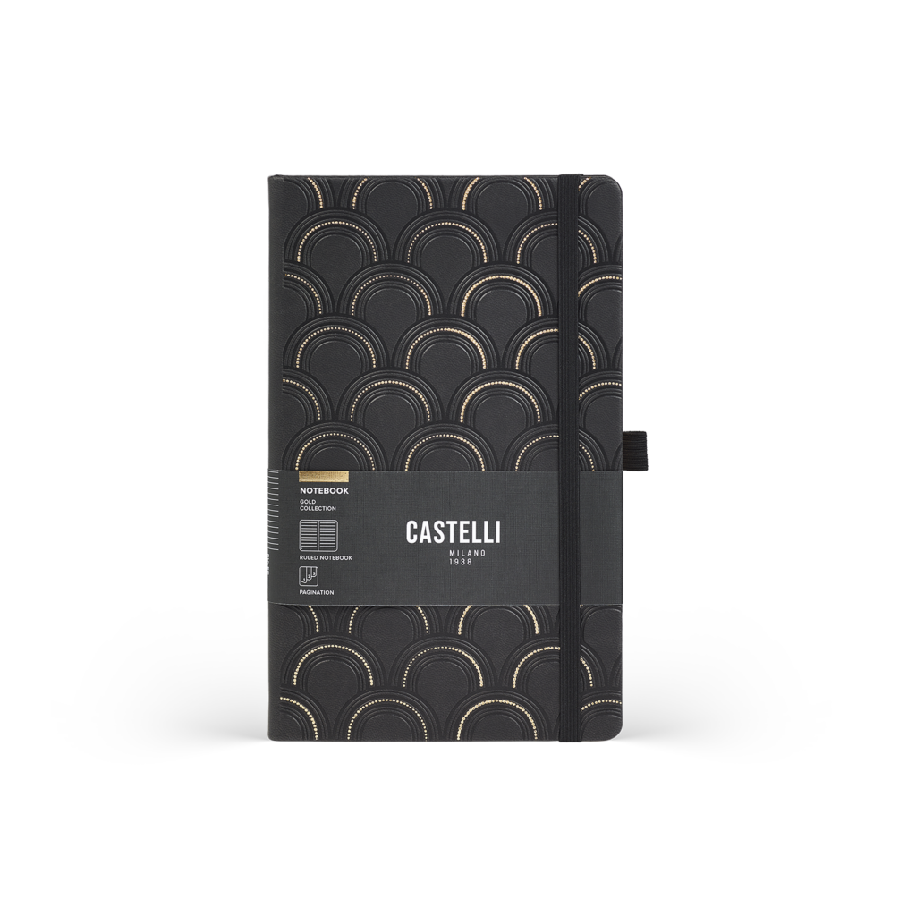 Taccuino B6 Gold Art Deco - Castelli