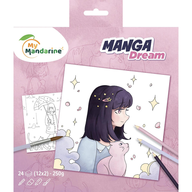 Album da colorare Manga Dream - Colora e divertiti