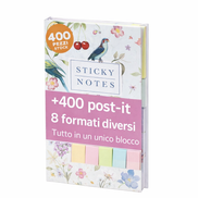 Sticky note book con oltre 400 post-it e 8 formati diversi