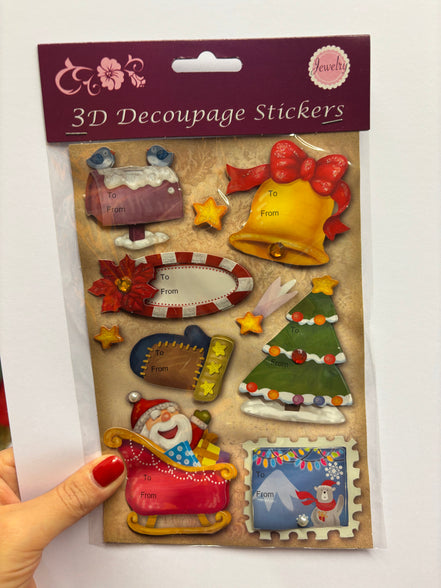 Stickers 3D natalizi
