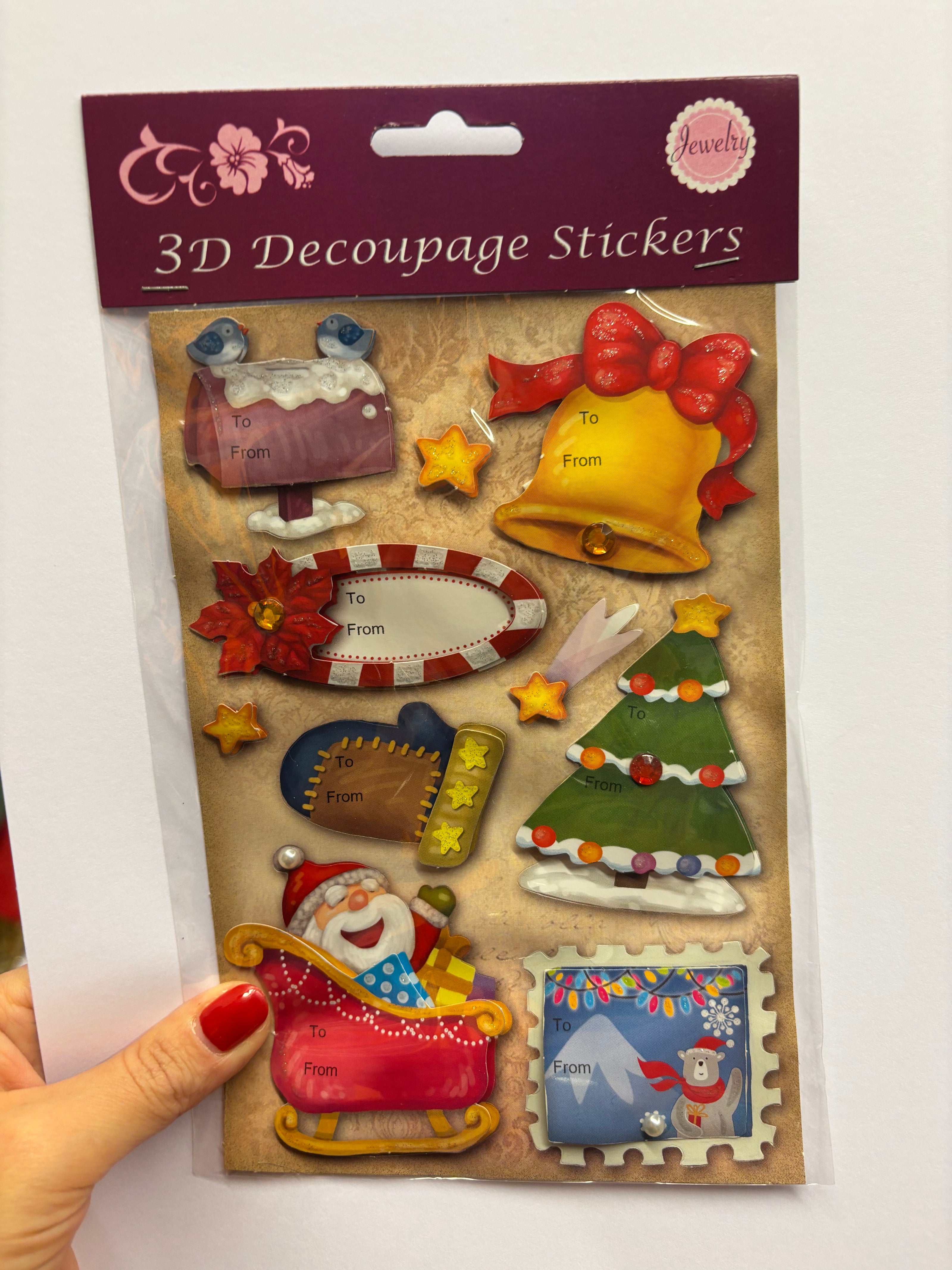 Stickers 3D natalizi