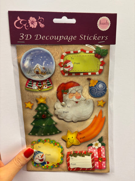 Stickers 3D natalizi