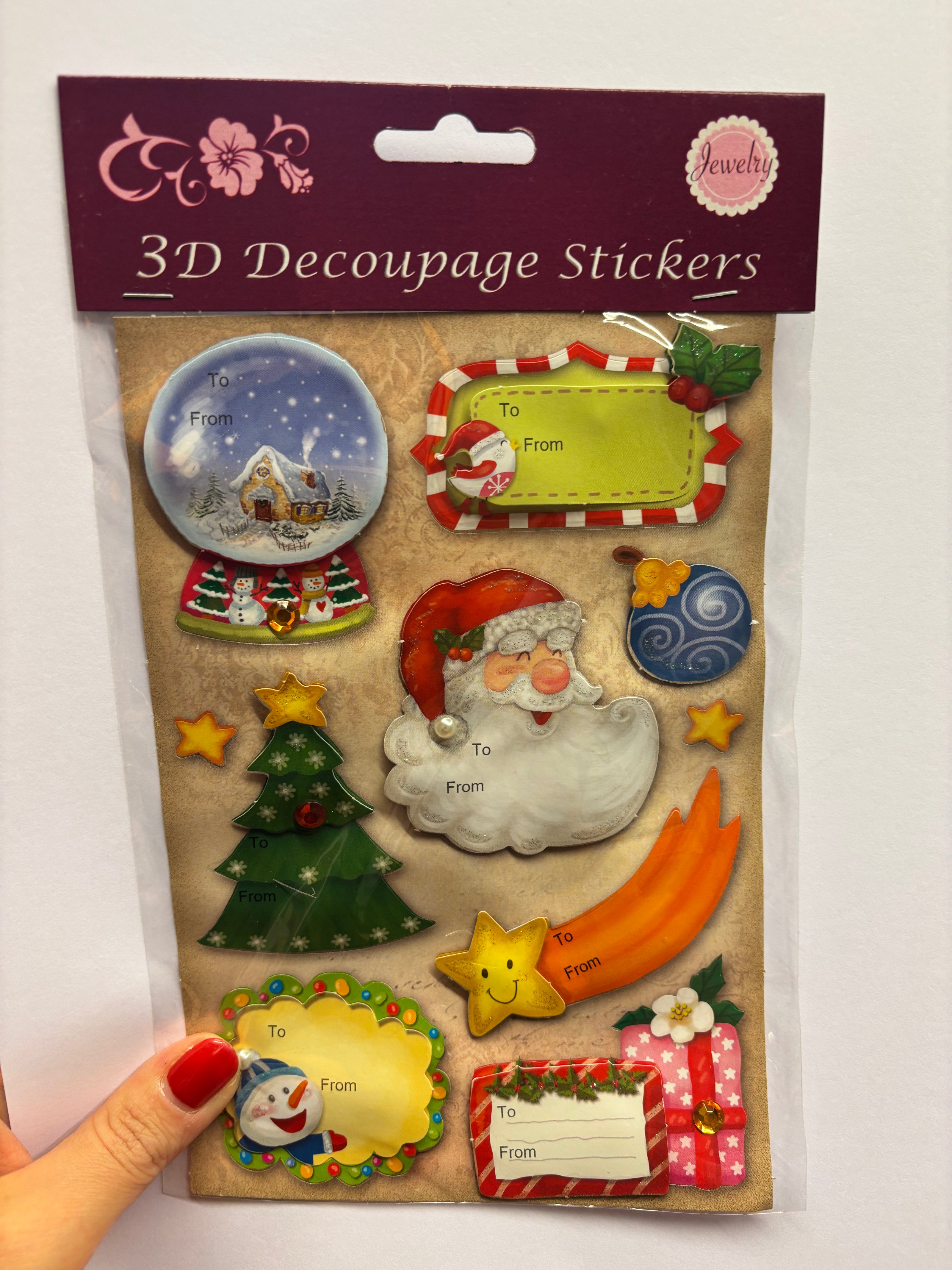 Stickers 3D natalizi