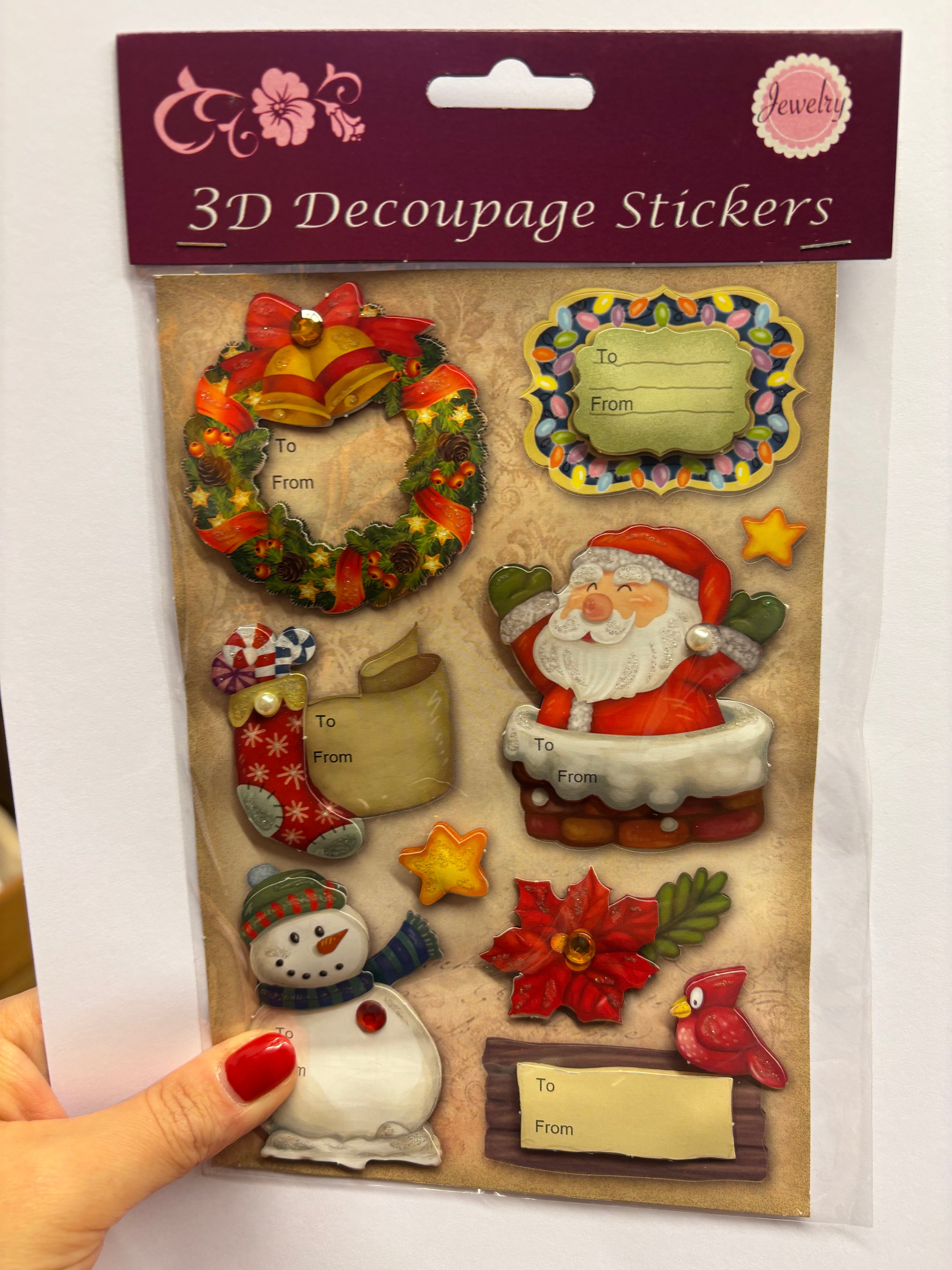 Stickers 3D natalizi