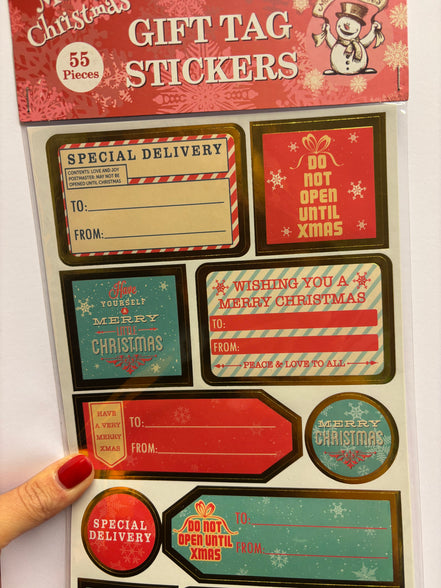 Sticker chiudi pacco Natalizi