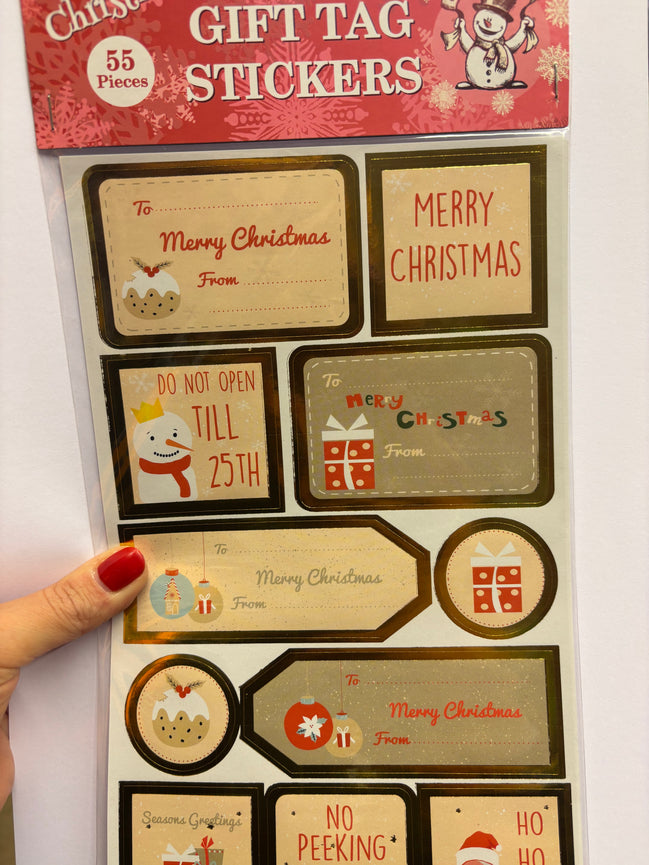 Sticker chiudi pacco Natalizi