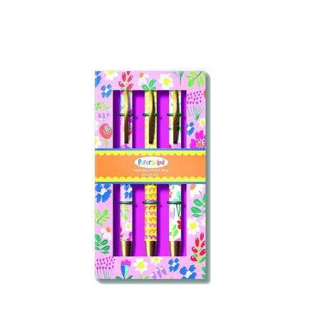 Set 3 penne a sfera Papersalad - Scrivi con colore e stile