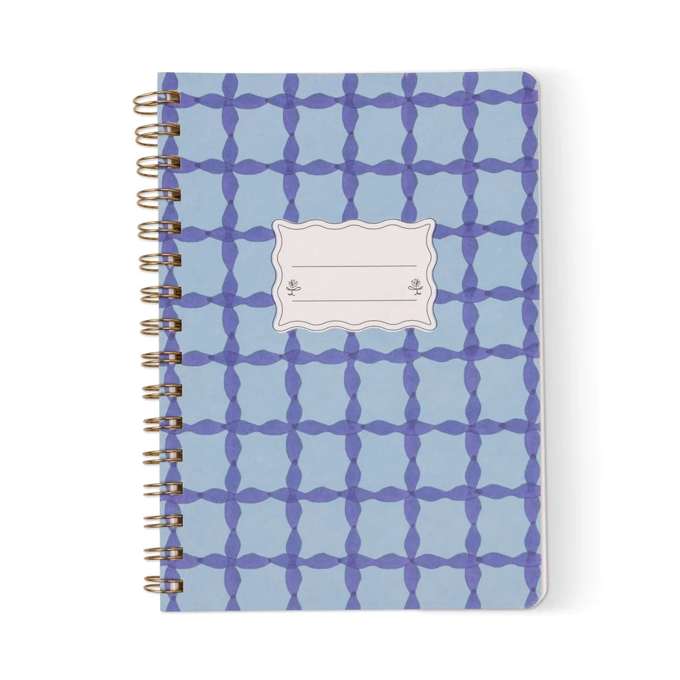 Taccuino A5 con Spirale Azzurro - Designwork Ink