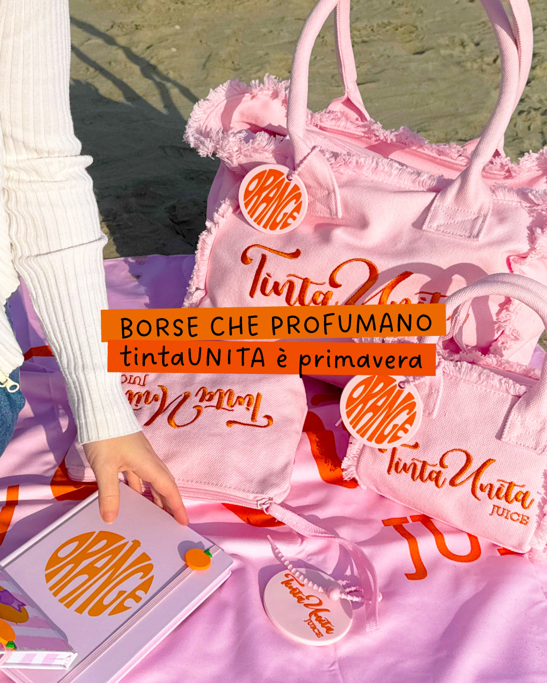 Shopping Bag Grande - Tinta Unita Juice