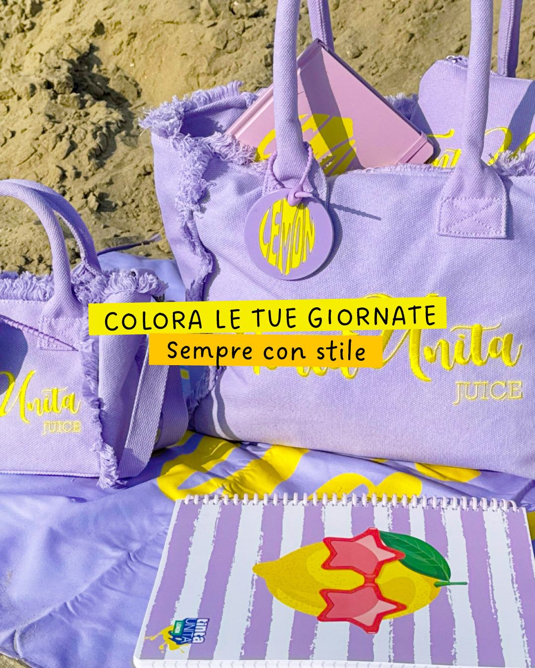 Shopping Bag Grande - Tinta Unita Juice